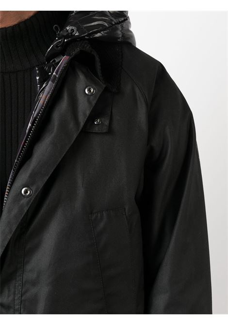 piumino nero cerato con imbottitura in piuma Wight MONCLER 1952 | WIGHT 1A000-34-M2146999
